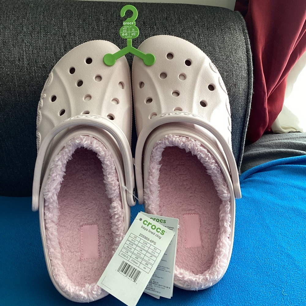 Crocs Baya Lined Clog Size 13 NWT 205969-6PS